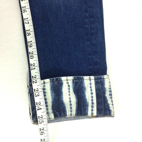 Pilcro and the Letterpress Women's Slim Boyfriend Medium Wash Cropped Jean 26 - Picture 13 of 15